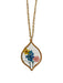 Marquise Pressed Flower Necklace | Gold Chain Pendant | Light Years Jewelry