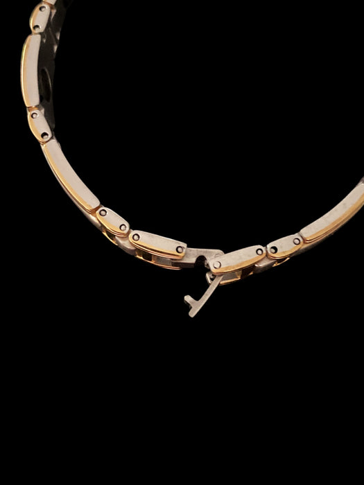 Gold Border Stainless Magnetic Bracelet | Steel Links | Light Years Jewelry