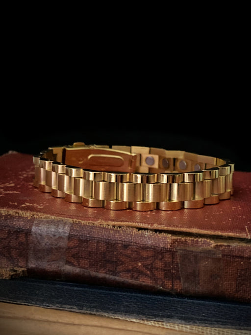 Gold Linked Tungsten Bracelet | Magnetic Links | Light Years Jewelry