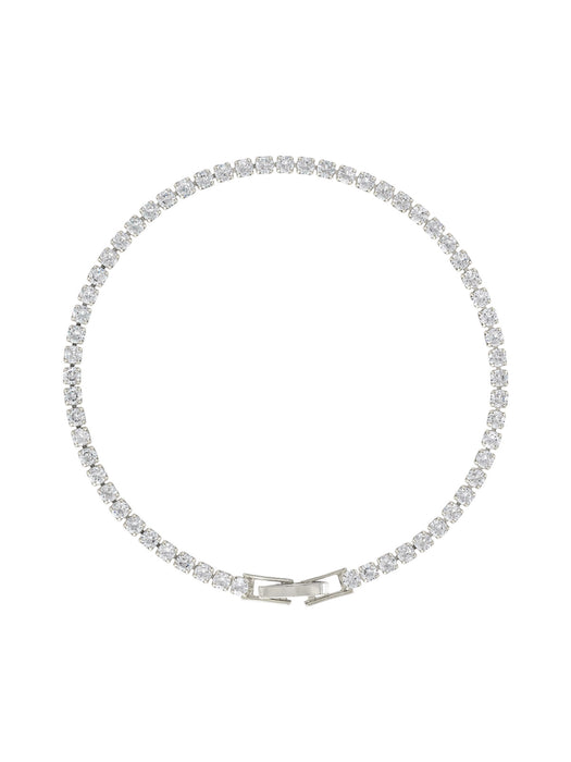 Clear CZ Tennis Bracelet | Gold Silver Plated Cubic Zirconia | Light Years