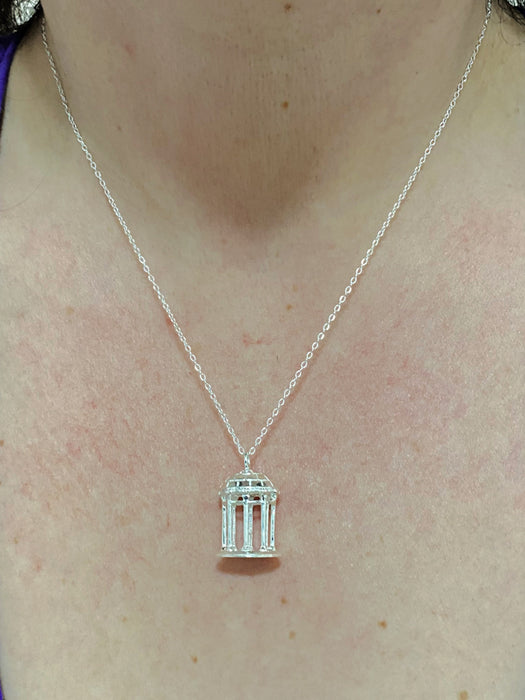 UNC Chapel Hill Old Well Necklace | Sterling Silver Chain Pendant | Light Years