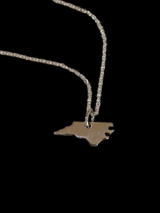 North Carolina State Outline Necklace | Sterling Silver | Light Years