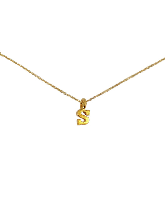 Gold Vermeil Initial Necklace