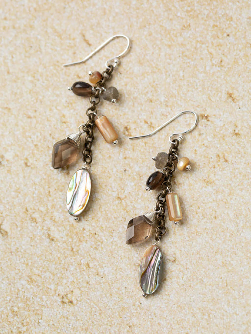 Dunes Gemstone Cascade Dangles by Anne Vaughan | Sterling Silver | Light Years