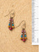 Bohemian Stacked Bead Fringe Dangles by Anne Vaughan | Handmade Brass Earrings | Light Years