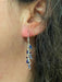 Horizon Beaded Crystal Dangles by Anne Vaughan | Sterling Silver Earrings | Light Years Jewelry