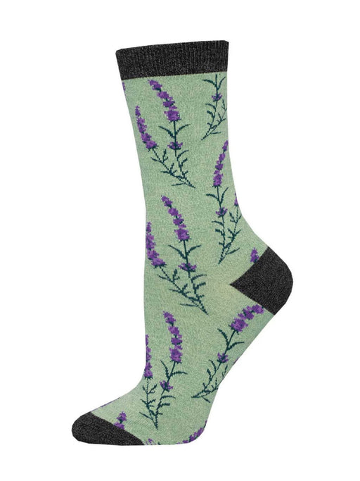 Lovely Lavender Bamboo Women's Crew Socks | Light Years Jewelry