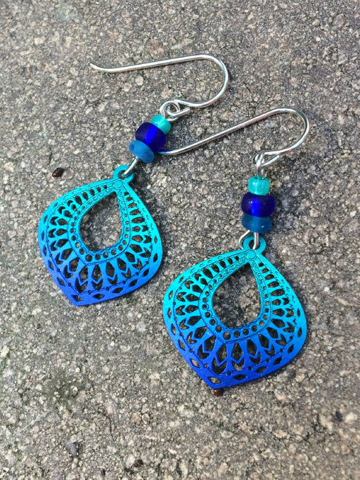 Cobalt Moroccan Drops by Adajio | Sterling Silver USA | Light Years 