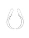 Crescent Moon Outline Dangles by boma | Sterling Silver Dangles | Light Years