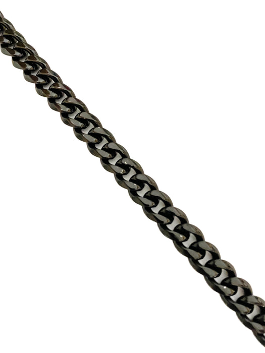 Black Steel Cuban Chain Bracelet | Men's Unisex Jewelry | Light Years 