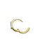 Single Baguette Huggie Hoops | Gold Vermeil CZ Earrings | Light Years