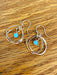 Hammered Rings Opal Dangles | 14k Gold Filled Earrings | Light Years