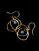 Hammered Rings Opal Dangles | 14k Gold Filled Earrings | Light Years