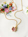 Cherry Blossom Necklace | Gold Plated Pendant Chain | Light Years Jewelry