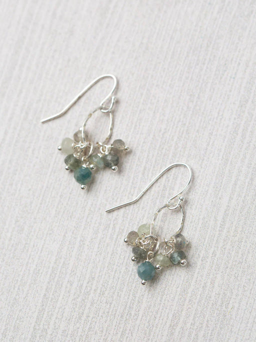 Resilience Gemstone Cluster Dangles by Anne Vaughan | Sterling Silver | Light Years