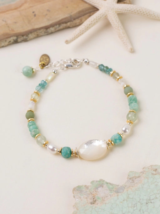 Serenity Beaded Bracelet by Anne Vaughan | Sterling Silver | Light Years