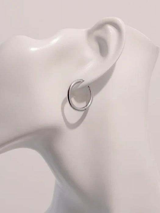 Endless Huggie Hoops | Gold Silver Plated Earrings | Light Years Jewelry