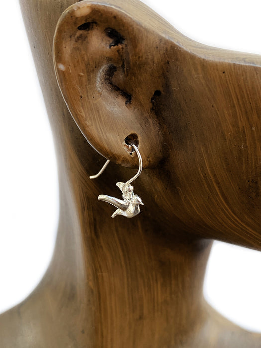 Flying Bird Dangles | Sterling Silver Earrings | Light Years Jewelry