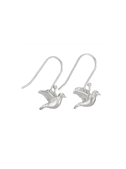 Flying Bird Dangles | Sterling Silver Earrings | Light Years Jewelry
