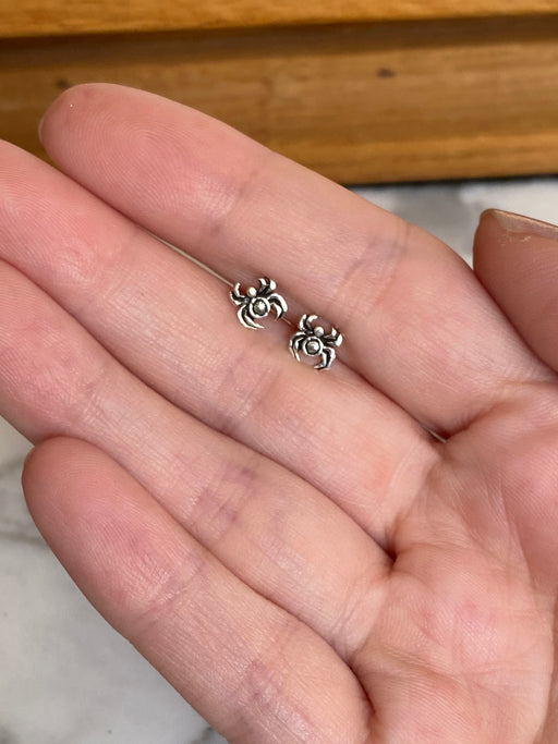 Tiny Spider Posts | Sterling Silver Studs Earrings | Light Years Jewelry