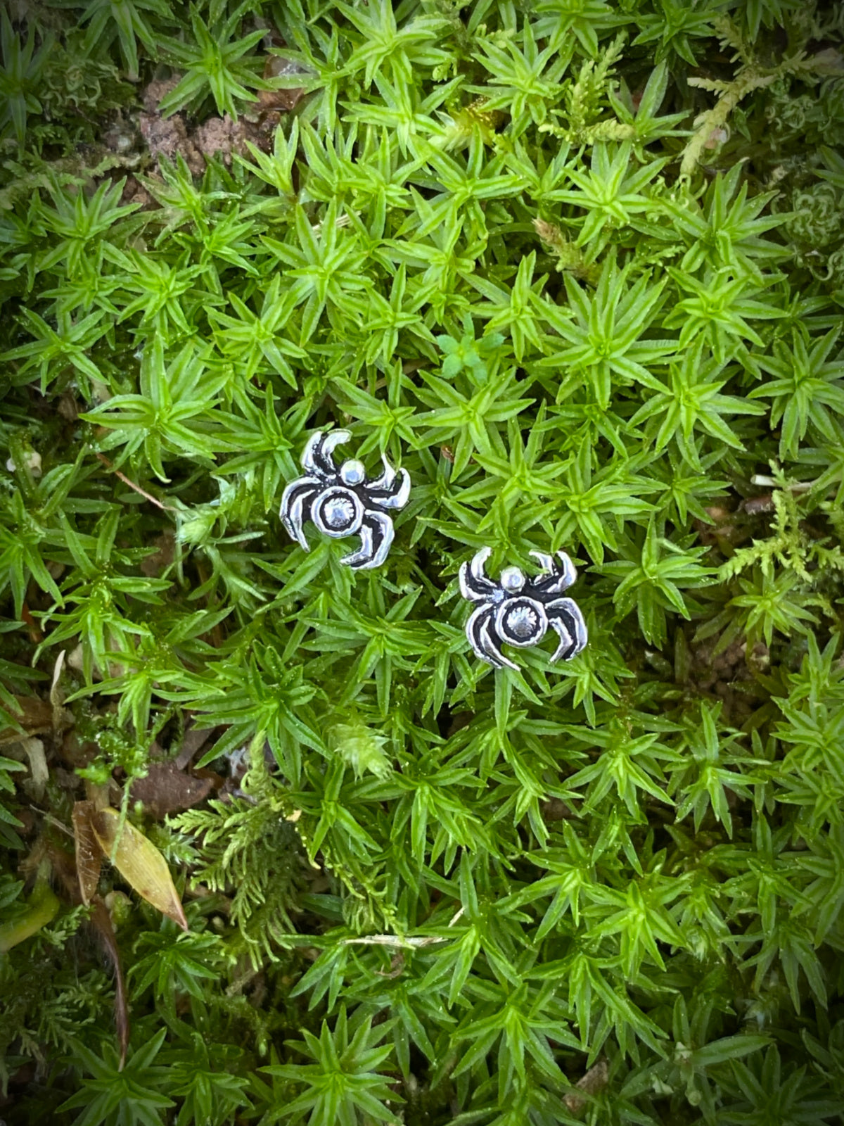 Tiny Spider Posts | Sterling Silver Studs Earrings | Light Years Jewelry