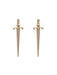 Large Bronze Sword Posts | Sterling Silver Studs Earrings | light Years Jewelry