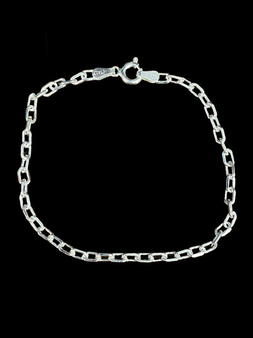 Anchor Chain Bracelet | Sterling Silver Links 7" | Light Years Jewelry