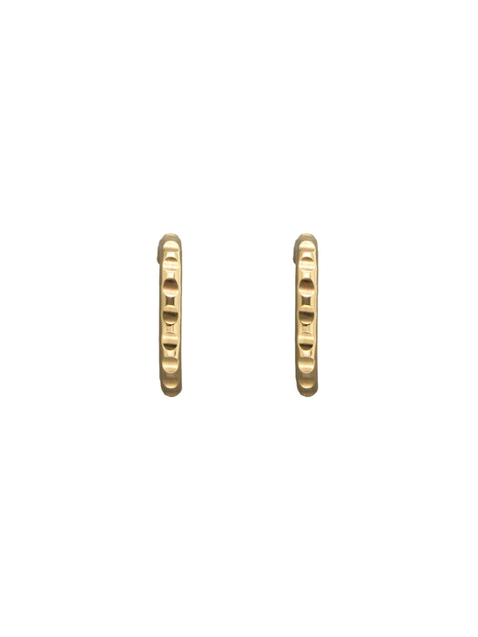 Textured Post Hoops | 14kt Gold Filled Earrings | Light Years Jewelry