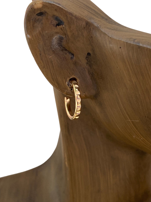 Textured Post Hoops | 14kt Gold Filled Earrings | Light Years Jewelry