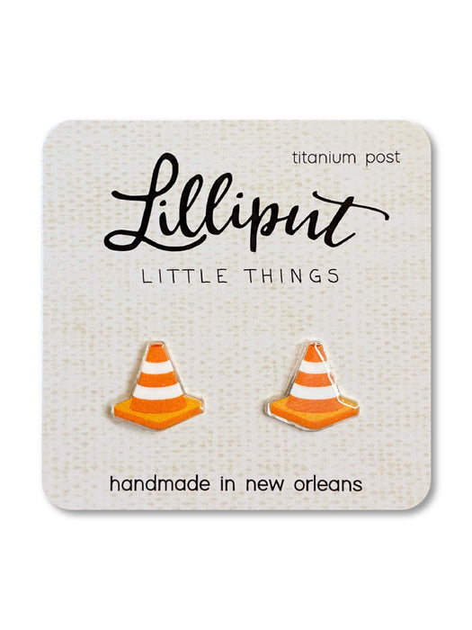 Traffic Cone Posts by Lilliput Little Things | Titanium Studs Earrings | Light Years