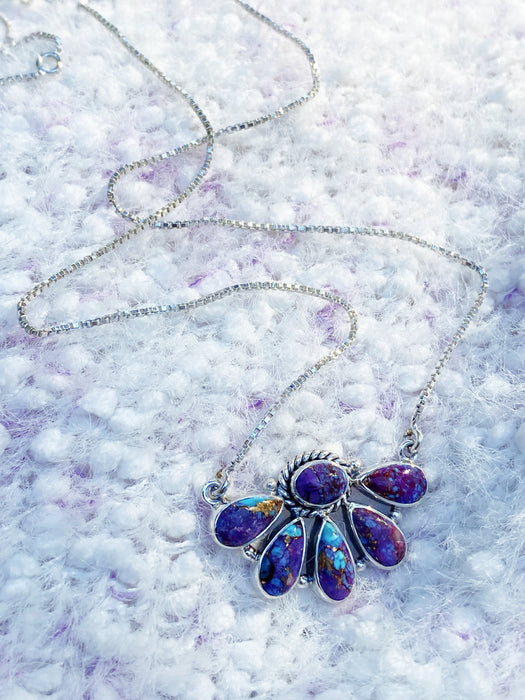 purple dress turquoise jewelry Purple Turquoise Necklace
