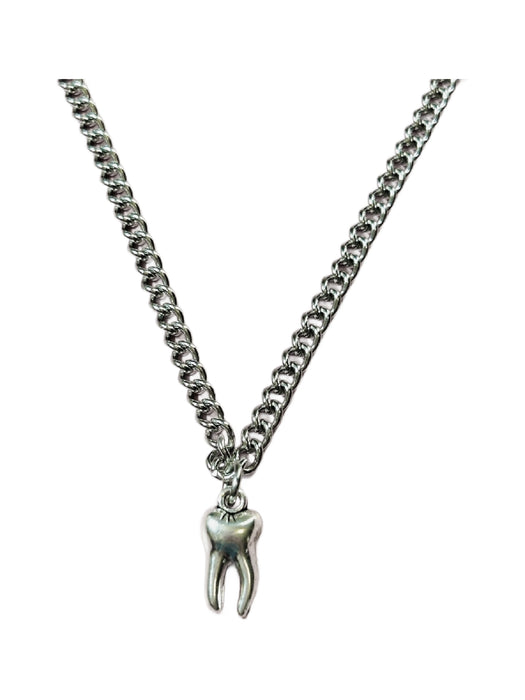 Tooth Necklace | Stainless Steel Charm Pendant Chain | Light Years Jewelry