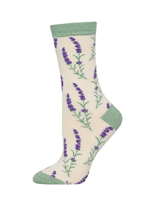 Lovely Lavender Bamboo Women's Crew Socks | Light Years Jewelry