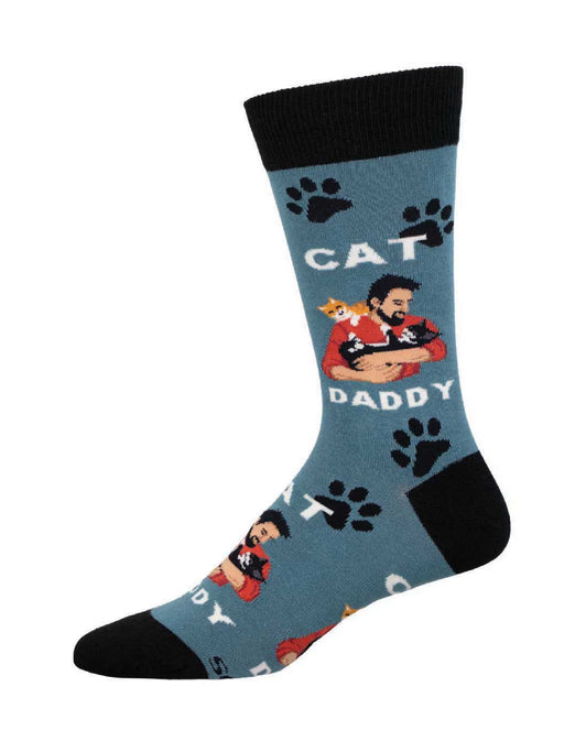 Cat Daddy Men's Large Crew Socks | Gifts & Accessories | Light Years