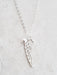 Angel Wing Pearl Charm Necklace | Sterling Silver Chain Pendant | Light Years
