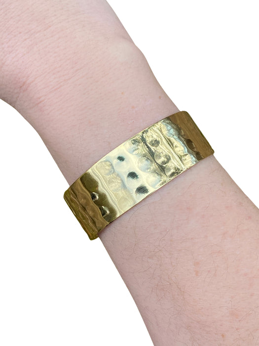Hammered Cuff Bracelet | Gold Silver Plated Fashion | Light Years Jewelry