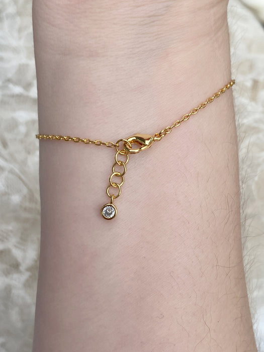 Baguette CZ Chain Bracelet