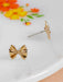 Bronze Bowtie Pasta Posts | Sterling Silver Stud Earrings | Light Years