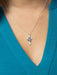 Lily & Cross Necklace | Sterling Silver Pendant Chain | Light Years Jewelry