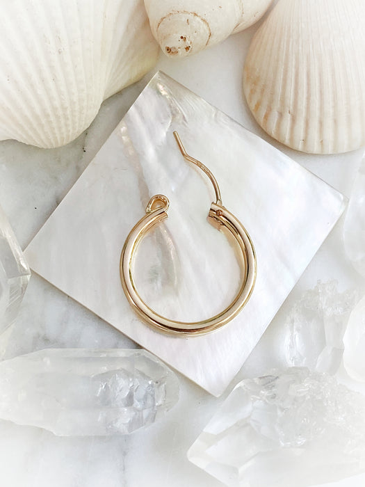 Classic Pincatch Hoops | 14kt Gold Filled Earrings | Light Years Jewelry