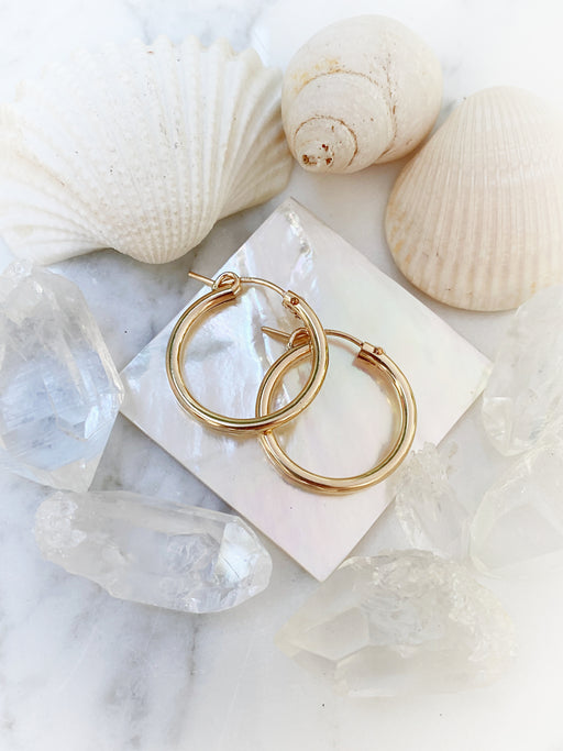 Classic Pincatch Hoops | 14kt Gold Filled Earrings | Light Years Jewelry