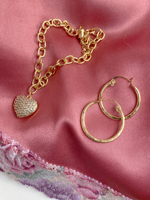 Hammered Pincatch Hoops | 14kt Gold Filled Earrings | Light Years Jewelry