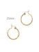 Hammered Pincatch Hoops | 14kt Gold Filled Earrings | Light Years Jewelry