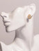CZ Domed Drop Posts | Gold Plated Statement Studs Earrings | Light Years