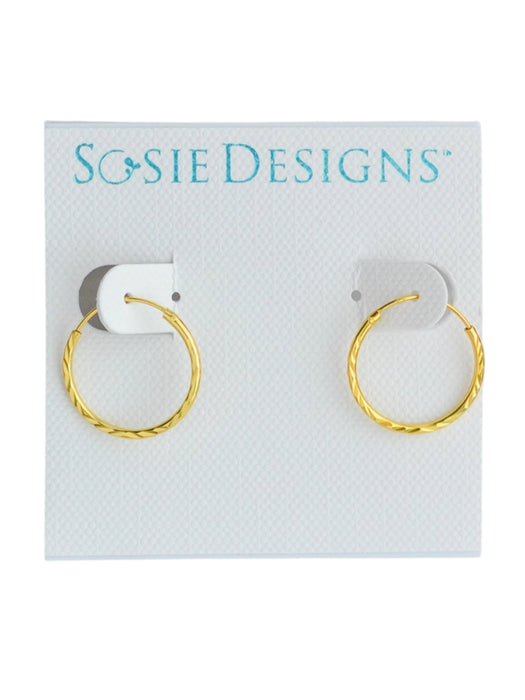Diamond Cut Endless Hoops | 14kt Gold Vermeil Earrings | Light Years 