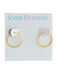 Diamond Cut Endless Hoops | 14kt Gold Vermeil Earrings | Light Years 