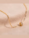 Floating CZ Ring Necklace | Gold Plated Pendant Chain | Light Years