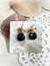 Onyx & Tourmaline Cluster Dangles | Gold Filled Earrings | Light Years