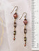 Mauve Czech Glass Cascade Dangles by Anne Vaughan | Brass Earrings | Light Years
