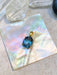 Faceted Belgian Teal Fluorite Pendant | 18kt Gold Vermeil | Light Years